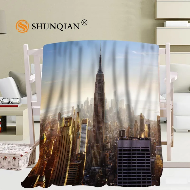 Prezzo Personalizzato New York City Coperta Morbida Immagine Fai Da Te Decorazione Camera Da Letto Dimensioni 56x80 Pollici, 50X60Inch,40X50Inch A7.10