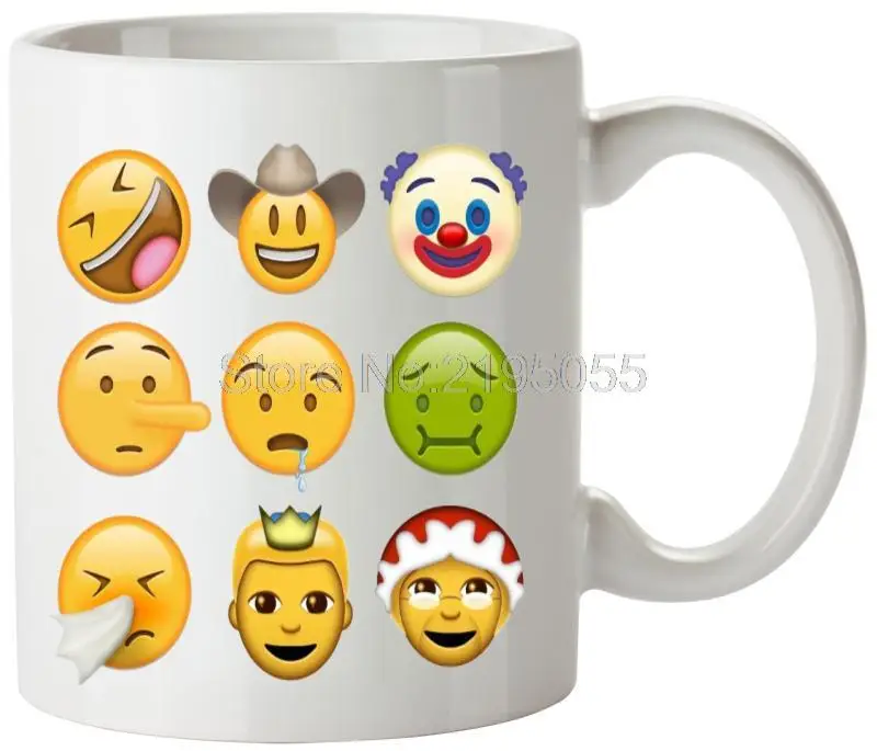 Emoji милые кружки Смешно Кружка Кофе Чашку | Дом и сад