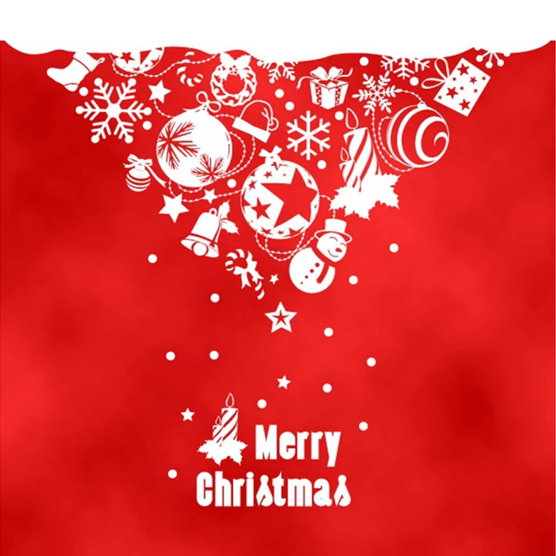 

Large Christmas Sticker X mas Decal Posters Vinyl Wall Decals Decor Mural Glass Shop Window Home Decoration