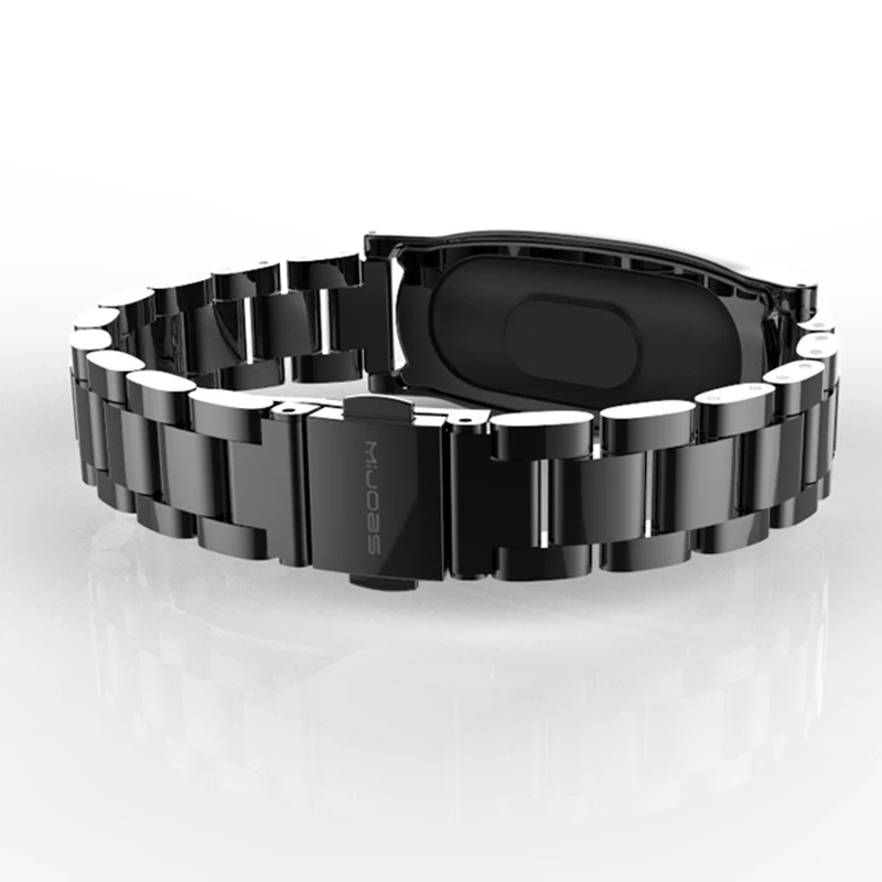 Для xiaomi mi band 2 ремешок плюс нержавеющая сталь металлический Безвинтовой для Смарт