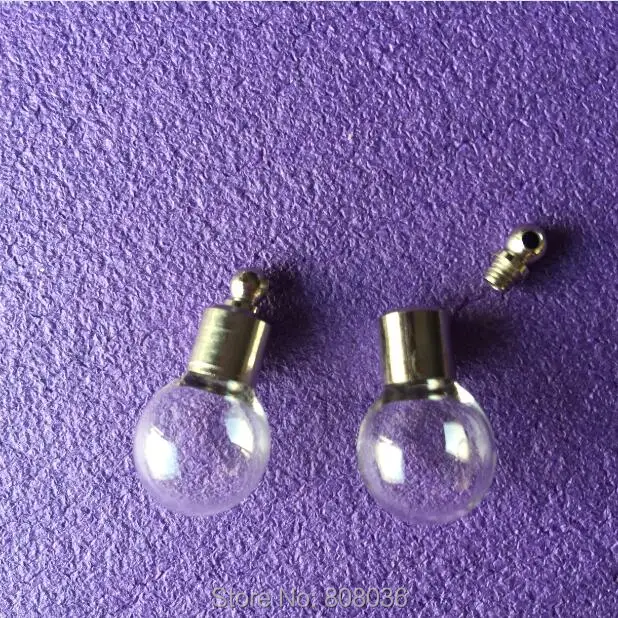 20 шт./Лот стеклянный круглый флакон с винтовой крышкой | Украшения и аксессуары