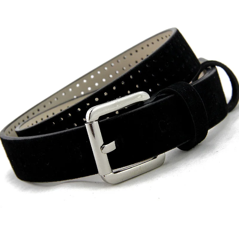 

Ms belt for women leather belt fine fashion han edition belt Joker decoration Ms contracted black belt