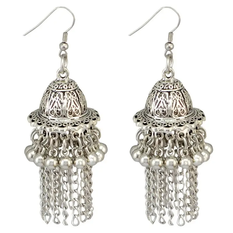Jingle Bell Jhumka индийские уникальные этнические болливудские Висячие серьги