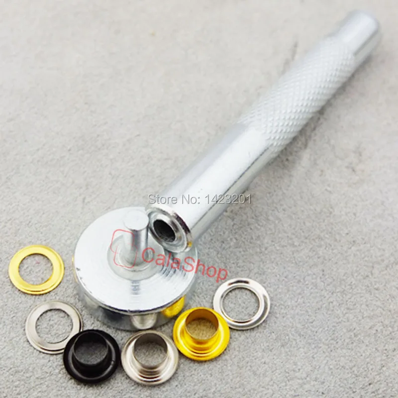 Инструмент для установки 400 # + 60 шт 6 мм Люверсы с люверсами одежда из полотна и