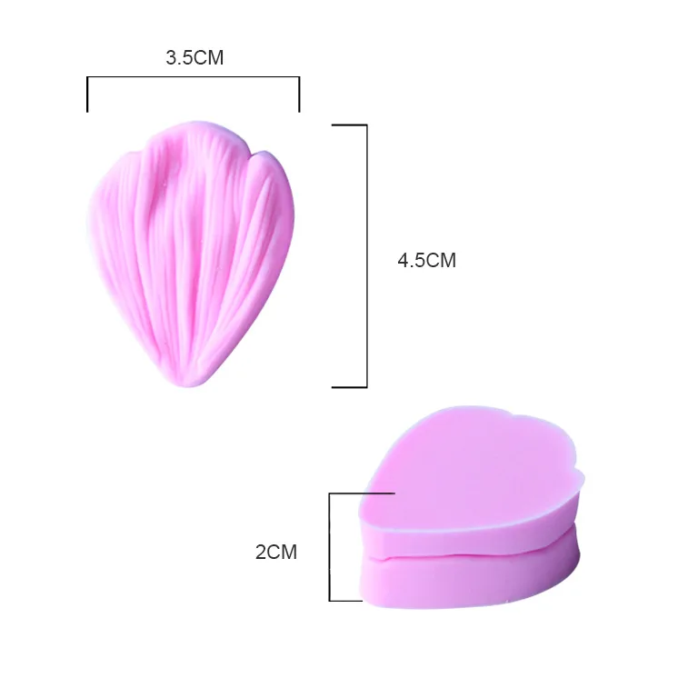 2 шт./компл. торта Fondant (сахарная) силиконовая форма хризантемы лепестки для