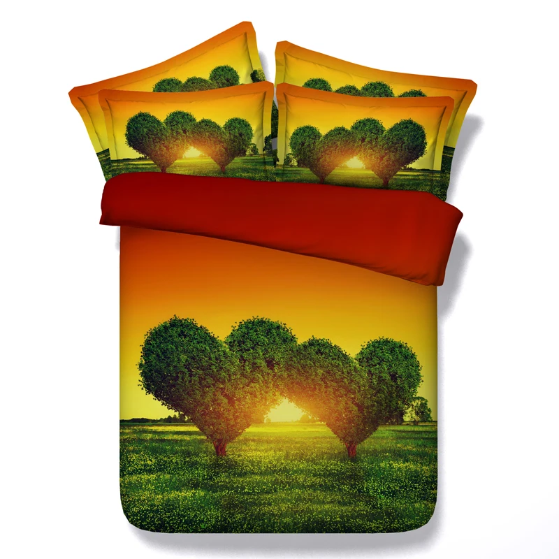 5 шт. набор для двуспальной кровати с пододеяльником и сумкой | Дом сад