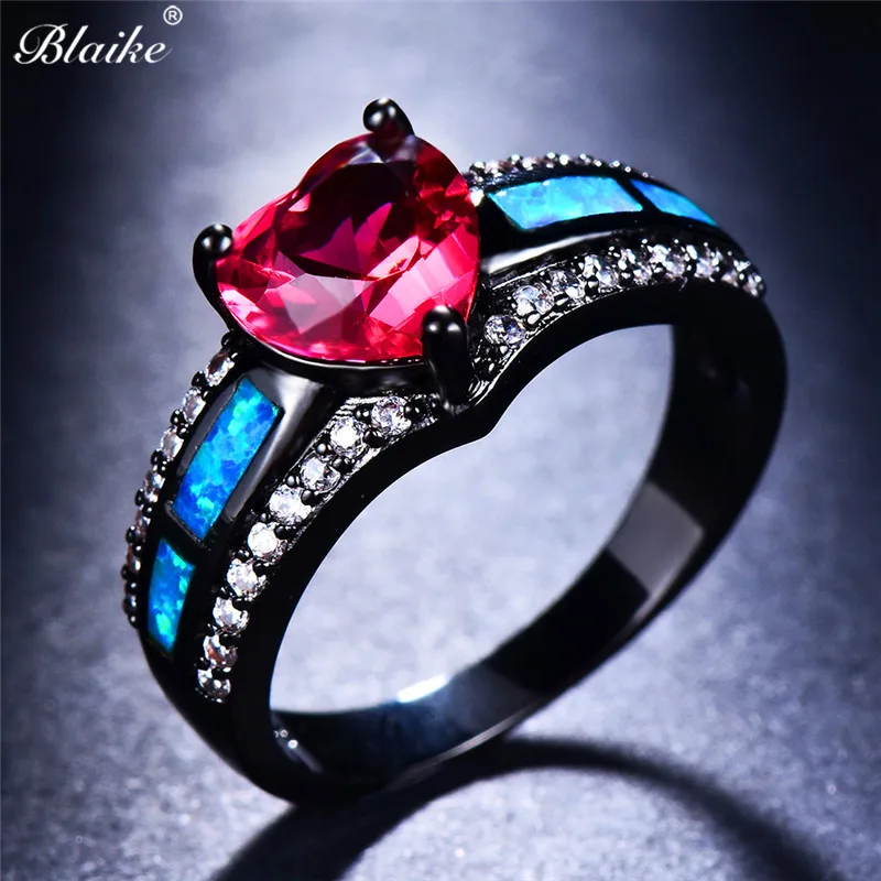 Женские кольца с фианитом Blaike цвета морской волны