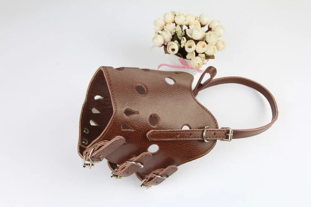 WALFOS 4 размера!!! 2016 новый высокое качество кожаный намордник любимчика собаки