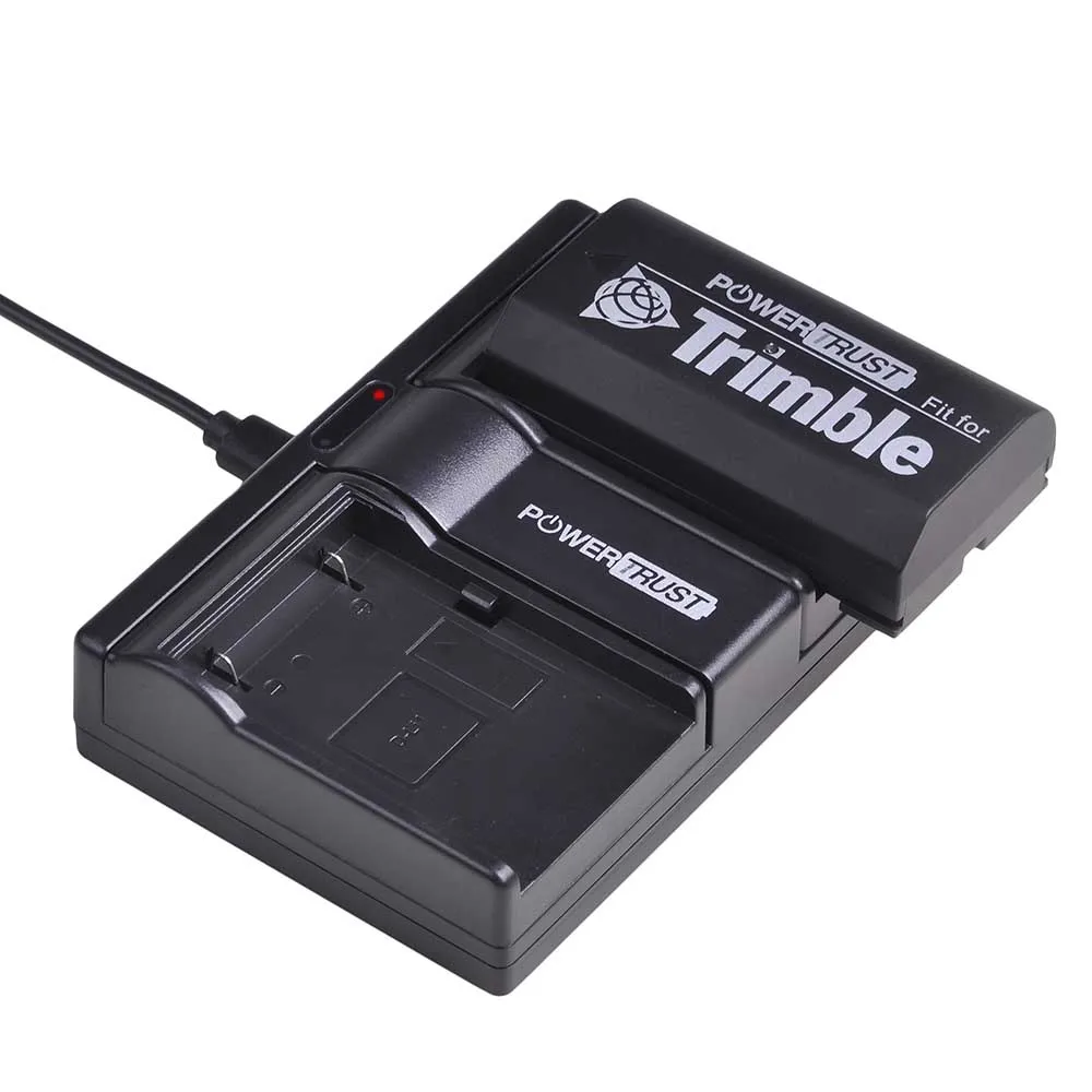 1B-Charger Комплект из 2 предметов 54344 Батарея и быстро Зарядное устройство для Trimble 5700 5800 29518 46607 52030 38403 R6 R7 R8 GNSS TR-R8 gps для Pentax Ei-D-Li1 - Цвет: 1B-Charger