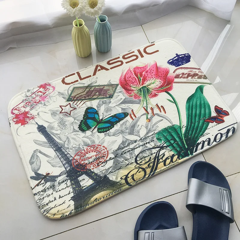 Входные Коврики Zeegle с пейзажем Нескользящие коврики для ванной спальни