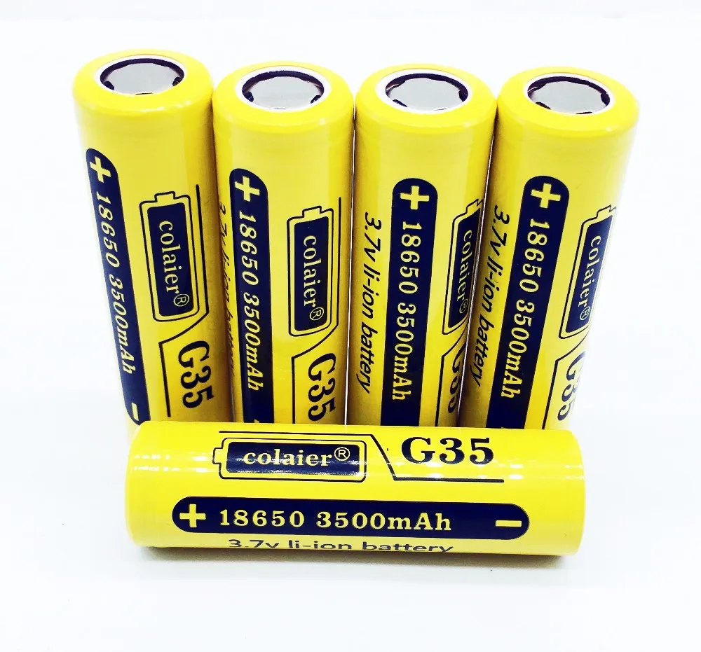 Перезаряжаемая литий ионная батарея Colaier G35 18650 3500 мАч 3 7 в 20 А литиевая с высоким