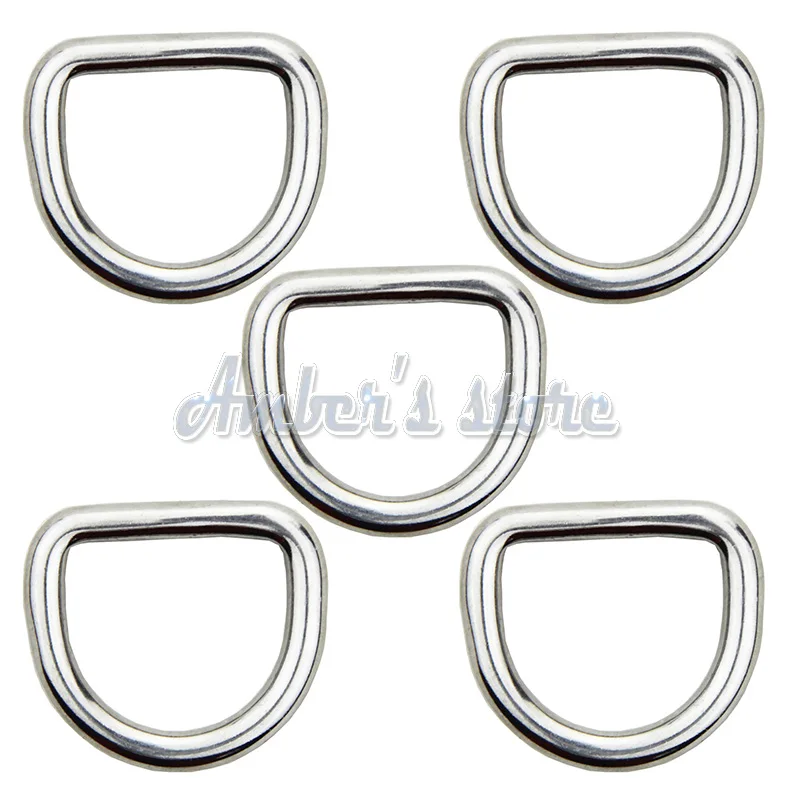 10PCS 3 MM Diameter Forged AISI 316 Stainless Steel Welded D Ring Boat Hardware Rigging | Спорт и развлечения