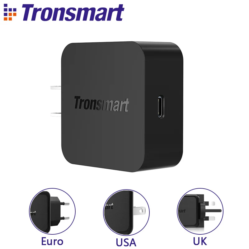 Tronsmart WCP01 Зарядное устройство Тип usb-C Quick Charge 3 0 18 Вт Мощность доставки Fast для Xiaomi
