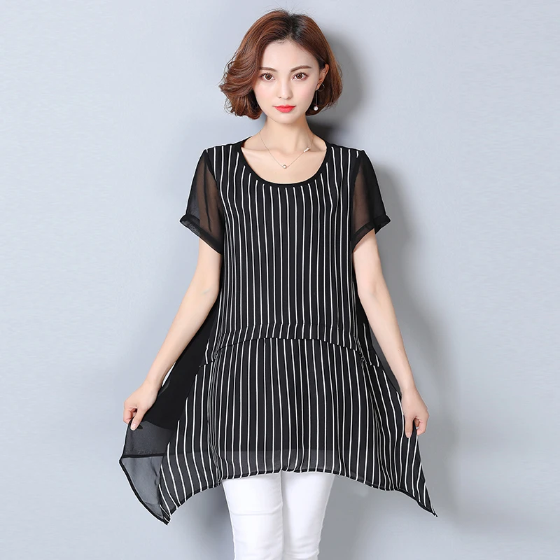 5xl Большие размеры blusas feminina 2018 Новые корейские весенние Летние Стильные осенние
