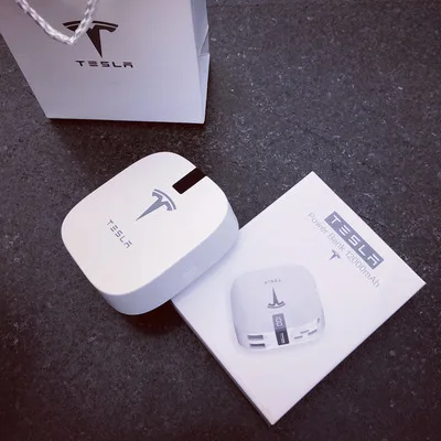 Новое поступление Тесла Мощность банк Зарядное устройство USB 12000 мА/ч банка силы