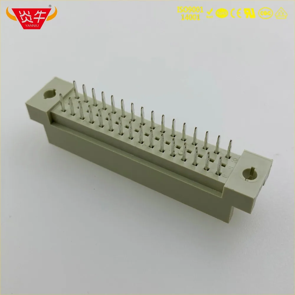 Разъем DIN 710-1100-3032-S 2*16P 32 контакта прямой штекер европейская розетка 9001-17481COOA NEXTRON 50