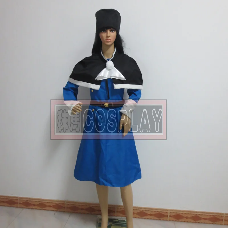 Fairy Tail Juvia Loxar синий костюм для косплея |