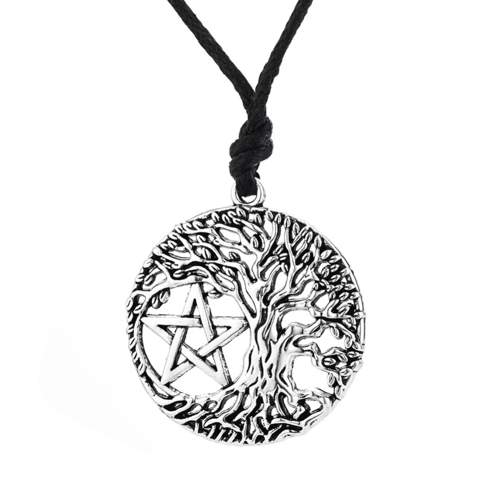 Давапара Древо жизни Yggdrasil Пентакль Пентаграмма Португалия кулон Wicca Pagan
