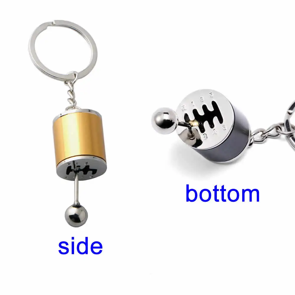 Key chain Car Gear Box Stick Metal Rings Keyring Keyfob Imitation 6 Speed Manual Shift Knob Gift | Автомобили и мотоциклы