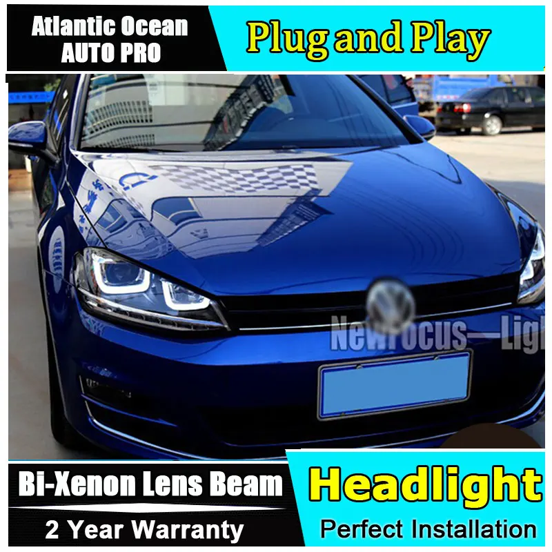 Автомобильный Стайлинг светодиодный ная фара для VW Golf 7 GTI R20