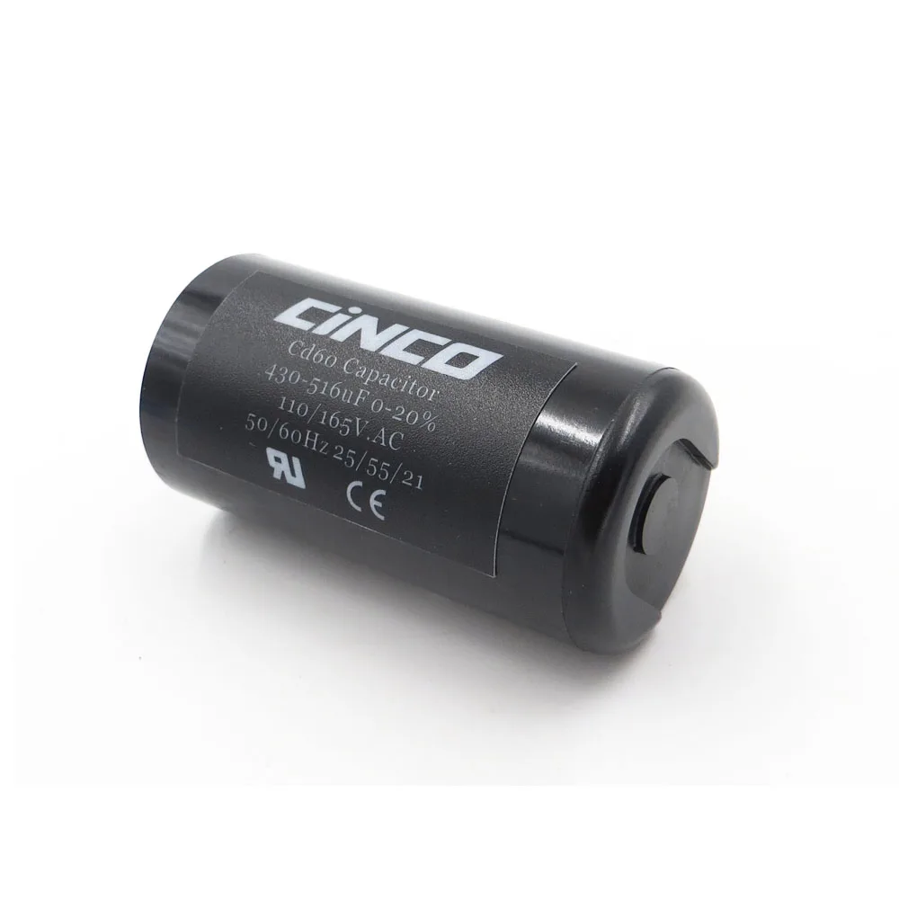 CD60 моторный запускаемый конденсатор 430 516 мкФ 110V 125V 165V mfd uf mf компрессор вентиляции