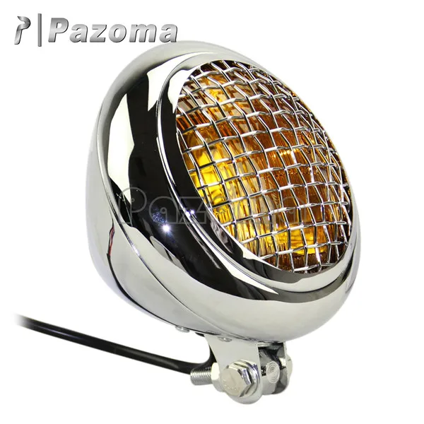 Хромированная сетчатая лампа для мотоциклов 5 75 дюйма передняя фара Bonneville Scrambler