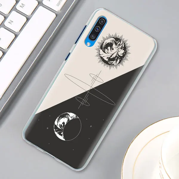 Space Love солнце и луна звезда рисунок чехол КРЫШКА ДЛЯ samsung Galaxy A30 A40 A50 A70 A6 A8 плюс A7 A9 M30 чехол для телефона Coque - Цвет: 09