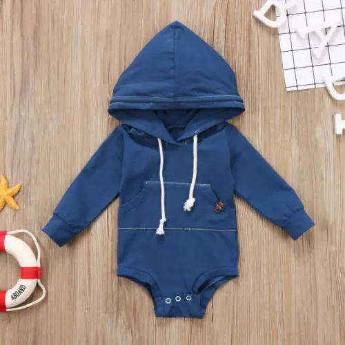 Детская футболка с капюшоном для новорожденных мальчиков и девочек топы боди