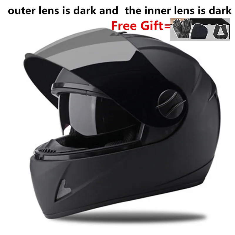 Double Lens Full Face Helmet Motocross Capacete De  Capacete Cascos Para Casque Moto Motorcycle Accessories Atv Motorcycle Kask