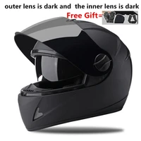 double lens full face helmet motocross capacete de capacete cascos para casque moto motorcycle accessories atv motorcycle kask