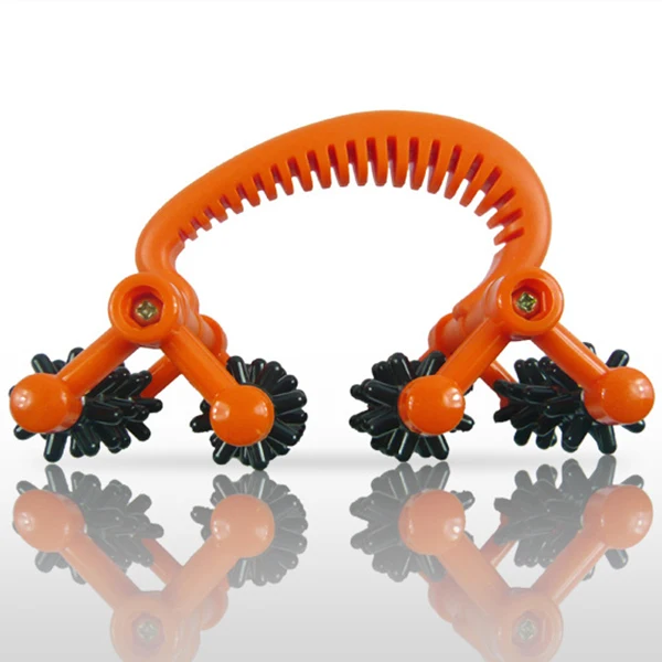 

droppshiping Wheel Roller Massager Plastic Body Care Promote Blood Circulation Massage Tool for Neck Waist MFJ99