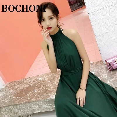 2018 Bochoni Новый достойно атмосфера хозяин платье сексуальное ночи Вечерние |