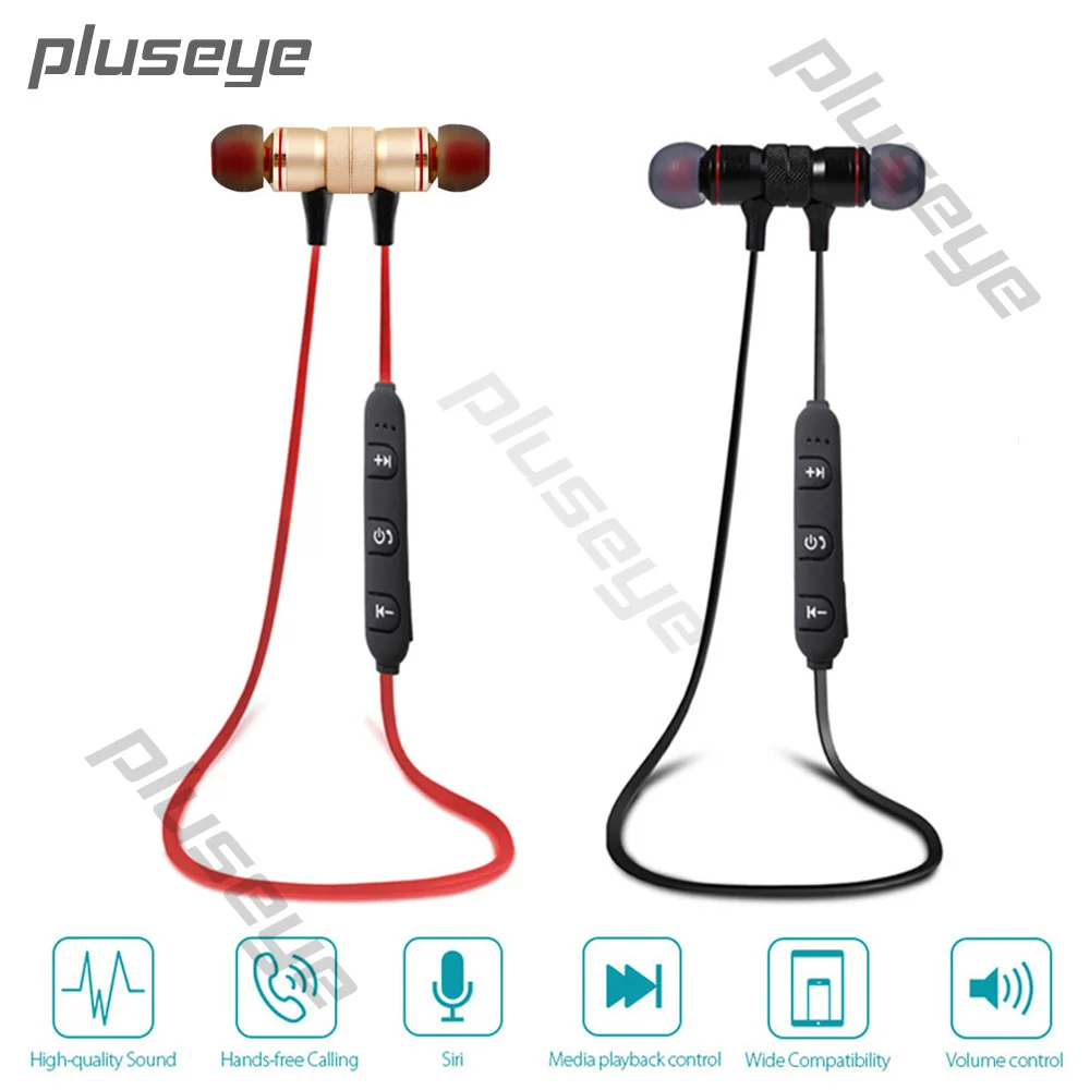 Беспроводные наушники Магнитная стерео гарнитура Bluetooth для iphone huawei fone de ouvido