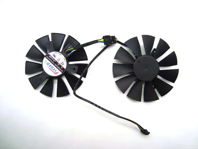 Бесплатная доставка 1 комплект FD7010H12S кулер вентилятор для ASUS STRIX GTX1060 1050 GTX960 GTX950
