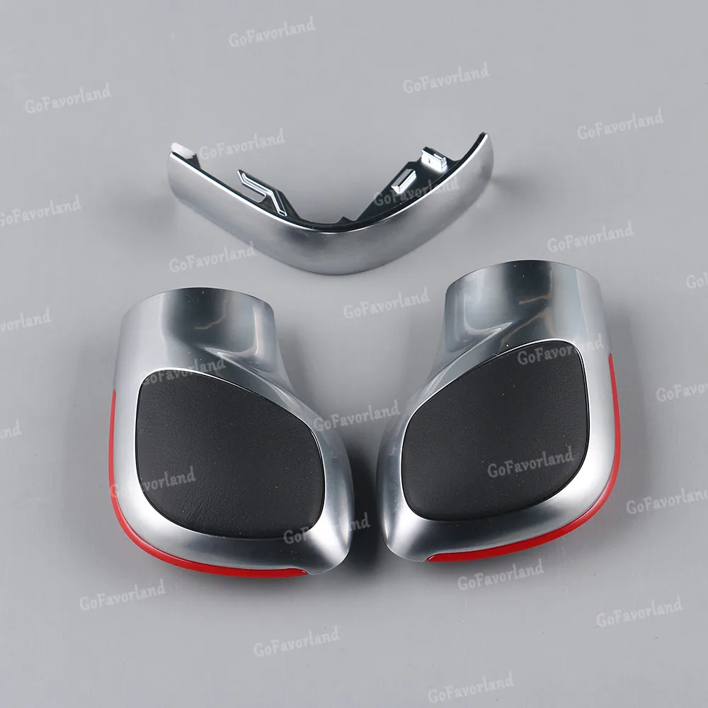 Модификация хромированная матовая ручка переключения боковая крышка для Volkswagen