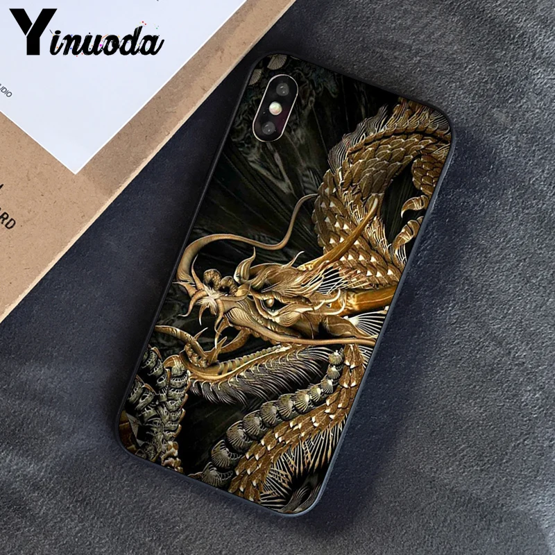 Yinuoda Китайский Зодиак Дракон Чехол для iphone SE 2020 8 7 6 6S 6Plus X XS MAX 5 5S XR Capa|Бамперы| |