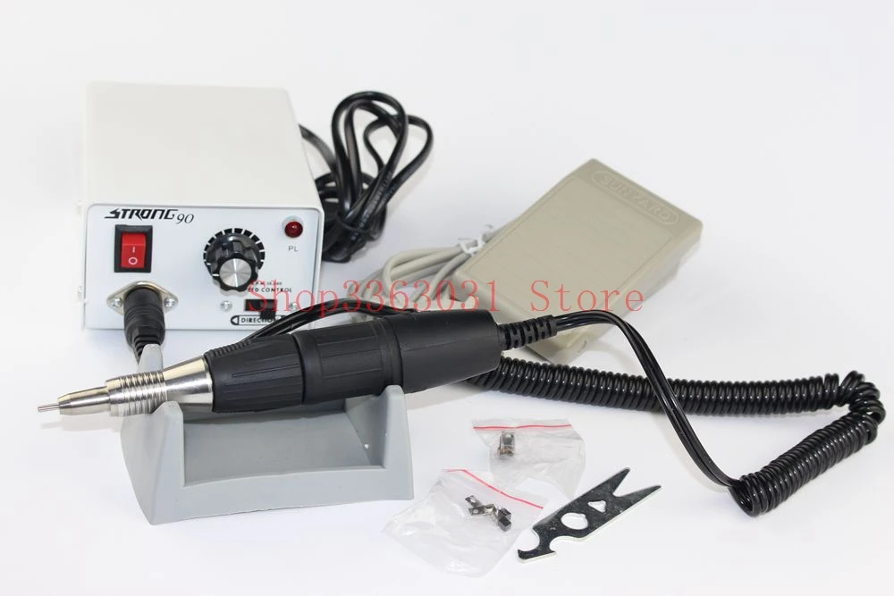Сильный 90 Электрический микромотор Стоматологическая лаборатория ручной