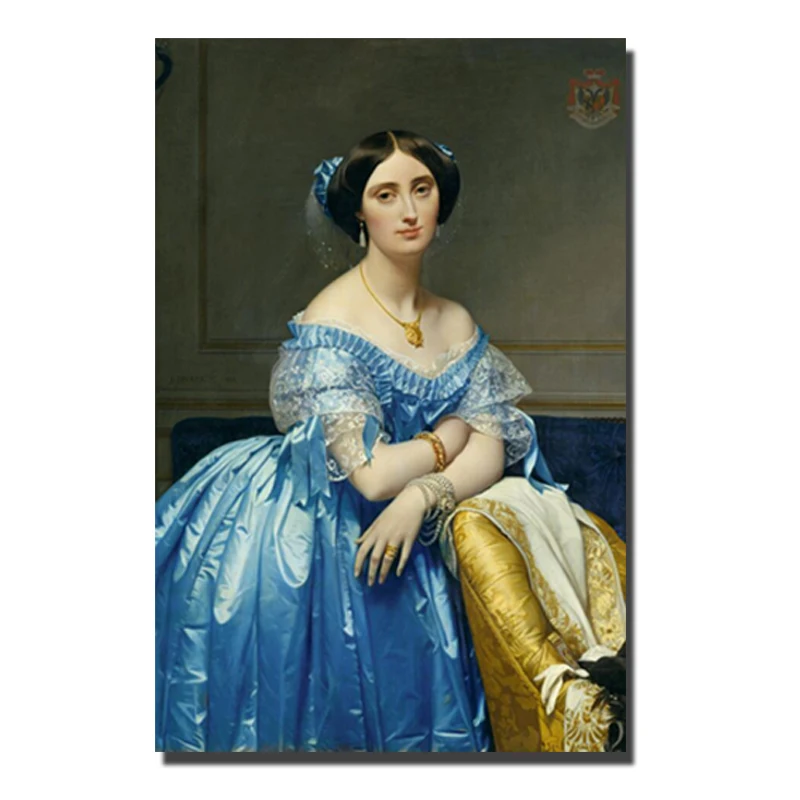 Jean Auguste Dominique Ingres картины маслом принты на холсте всемирно известная картина Реплика красивая девушка настенные картины для декора