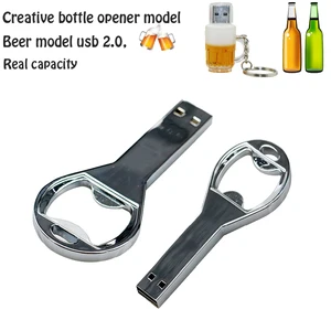 Открывалка для бутылок с пивом, брелок для ключей, Usb флэш-накопитель, карта памяти, 8 ГБ, 4G, модель пивной чашки, Usb-ручка, автомобильный U-диск, флэш-память