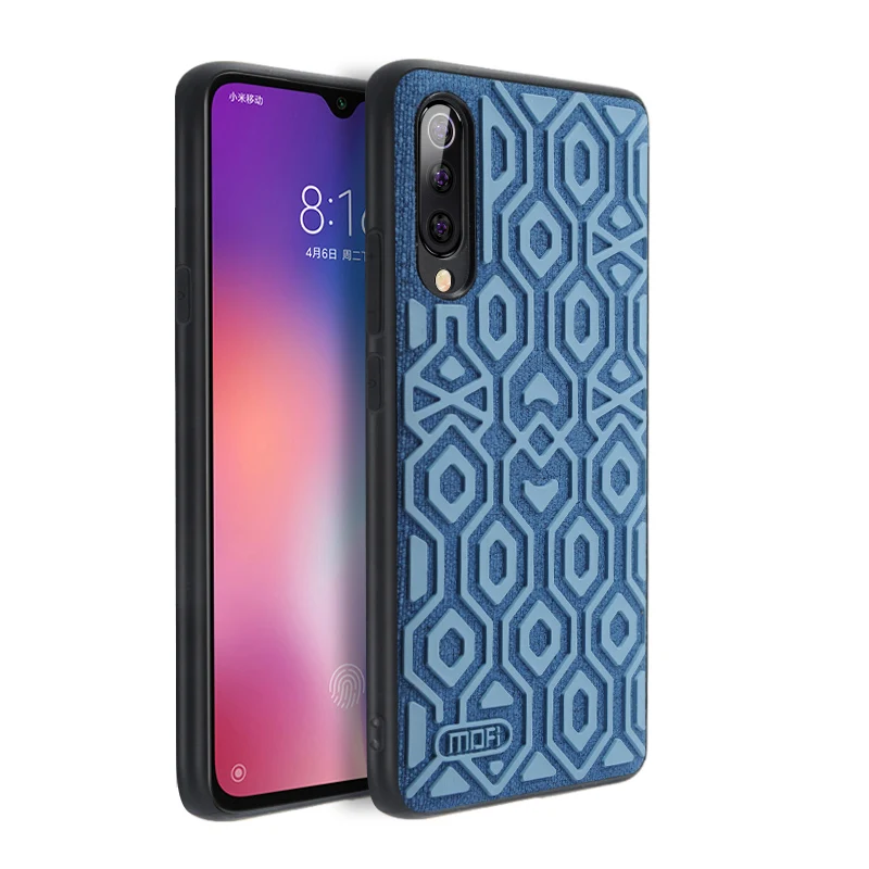 Blue Для xiaomi mi 9 чехол MOFI для xiaomi mi 9 explorer задний силиконовый чехол для xiaomi mi 9 SE полное покрытие mi 9se Противоскользящий чехол - Цвет: Blue
