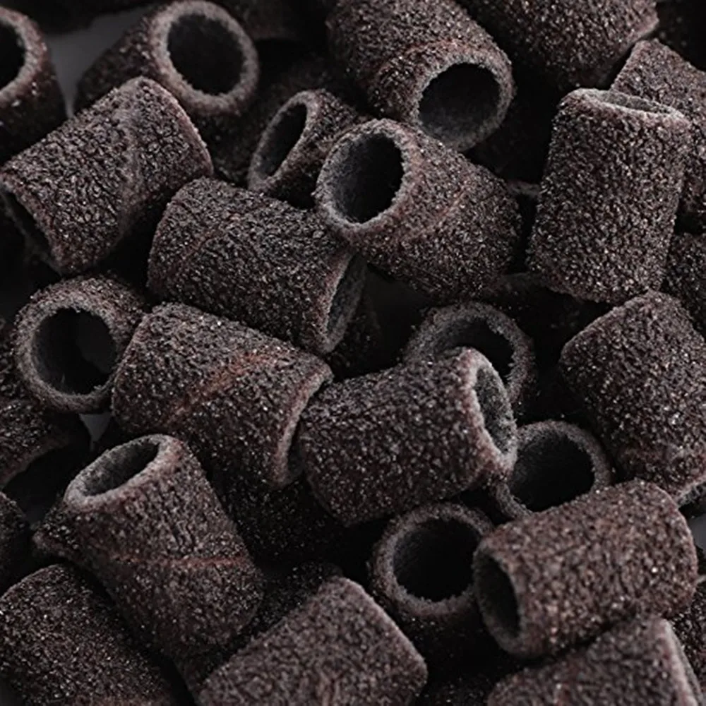 Makartt#80#150 Grit шлифовальные ленты ногтей сверло песок группа грубая 100 шт. для акриловых ногтей маникюр педикюр F0713