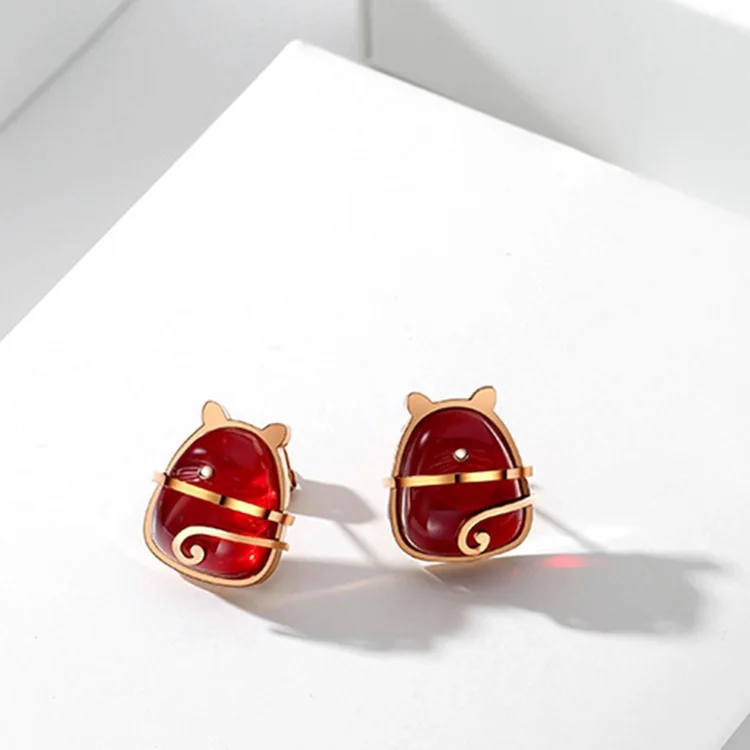 Женские серьги из титановой стали с кристаллами от Swarovski ювелирные изделия для