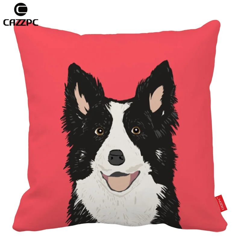 Huskie Border Collie бульдог терьер собака кошка печать на заказ автомобильные Чехлы