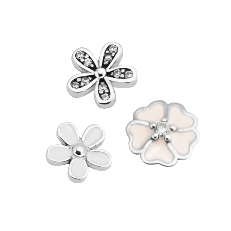 Подходит для плавающего медальона кулон ожерелье поэтические цветы упаковка в 3