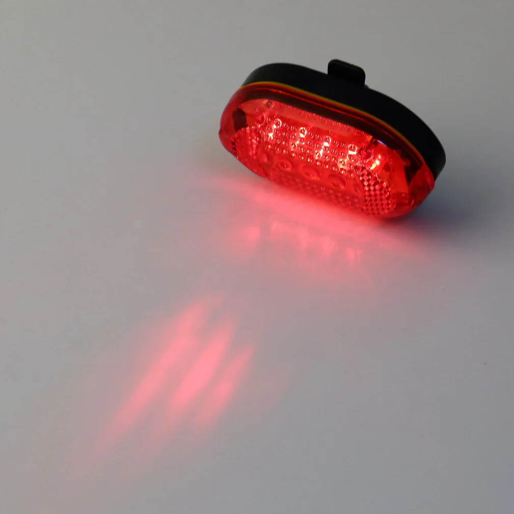 Водонепроницаемый 5 светодиодный велосипед мигающий светильник задний лампа