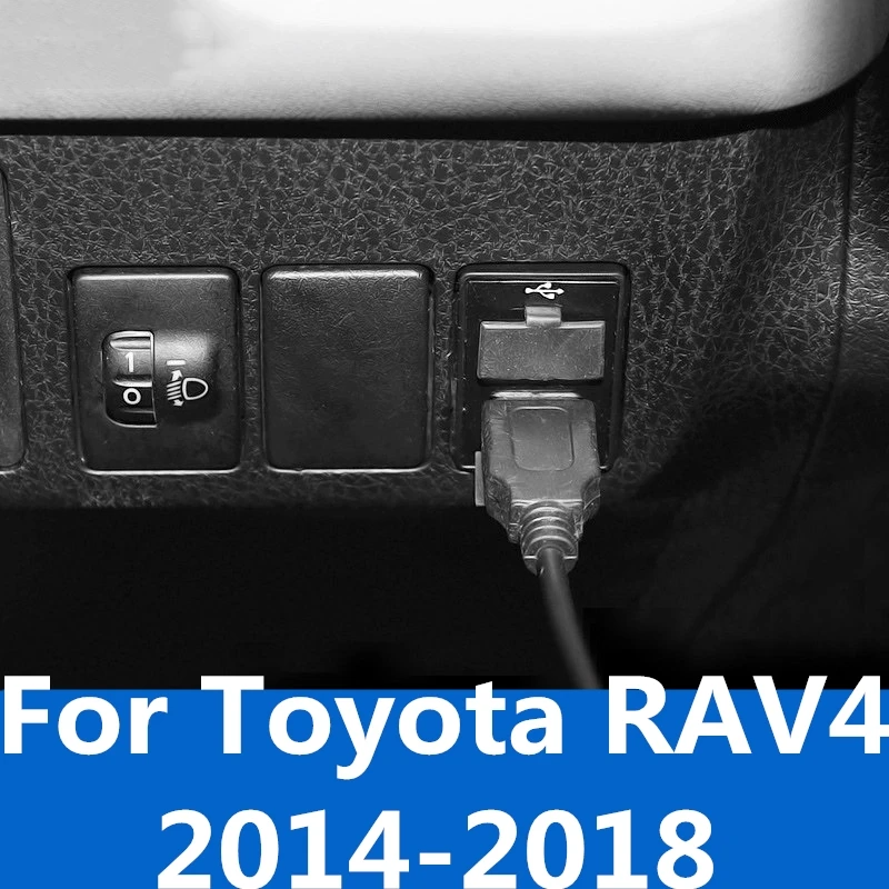 Для Toyota RAV4 2014 2018 высококачественный USB интерфейс заглушка на дно Стайлинг