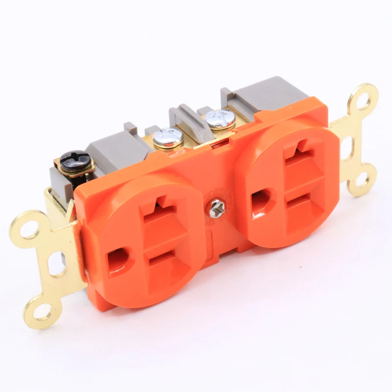 Штук США AC Розетка розетки золотой разъем с покрытием дистрибьютор|socket distributor|us