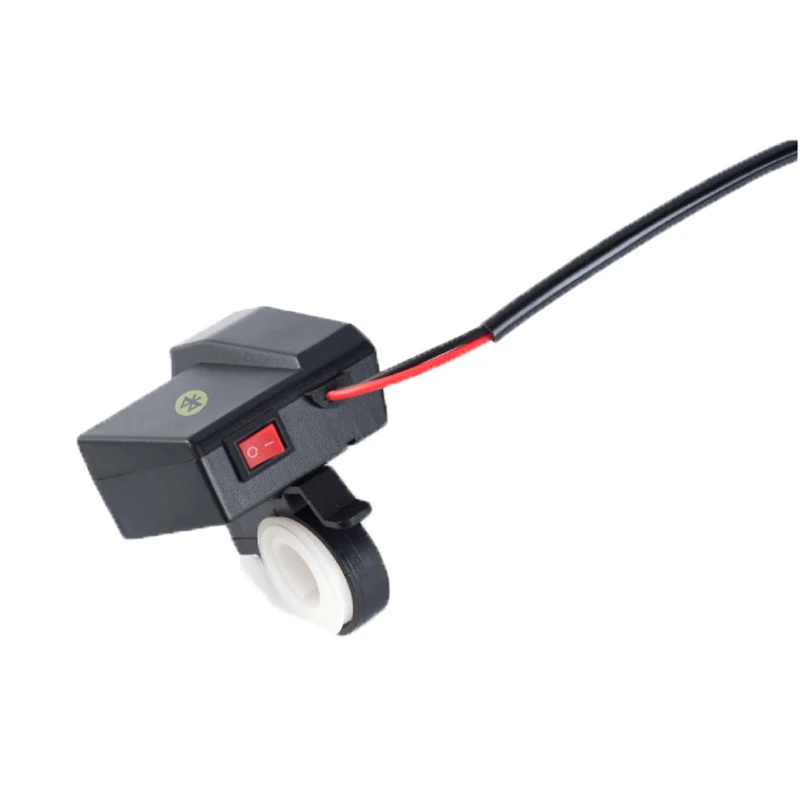 Мотоцикл двойной USB скутер DC 12V прикуриватель адаптер питания аксессуары для мотоциклов 5V 2.1A с Bluetooth руль