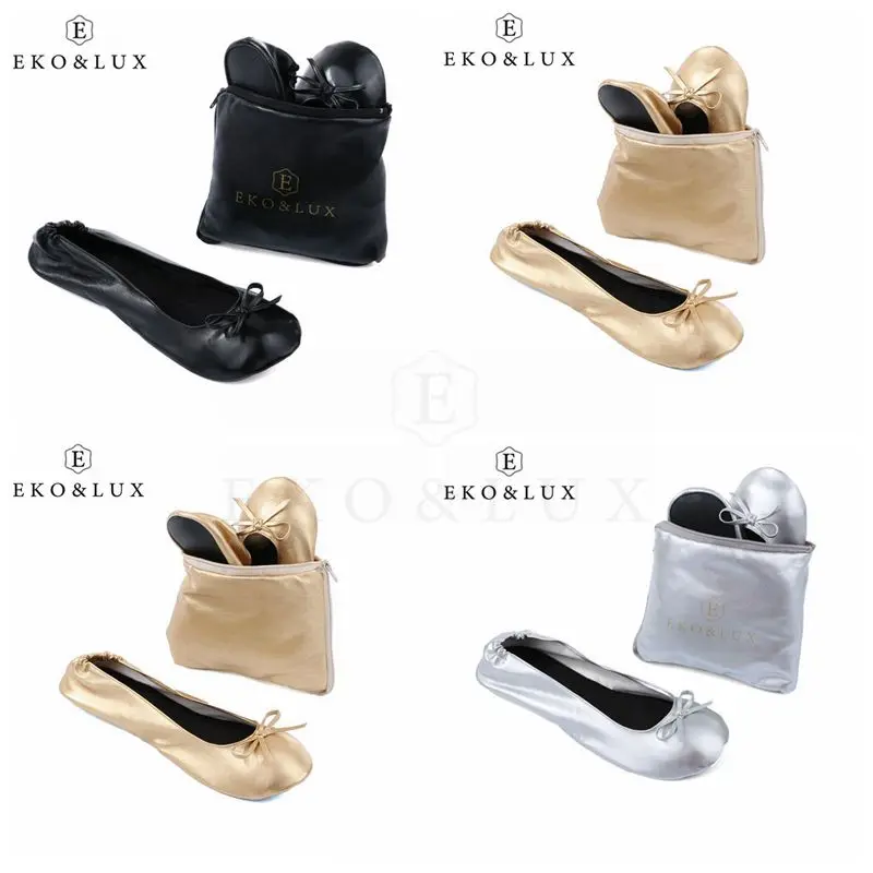 Складная Балетки Портативный Путешествия сложить Обувь Выпускного Вечера