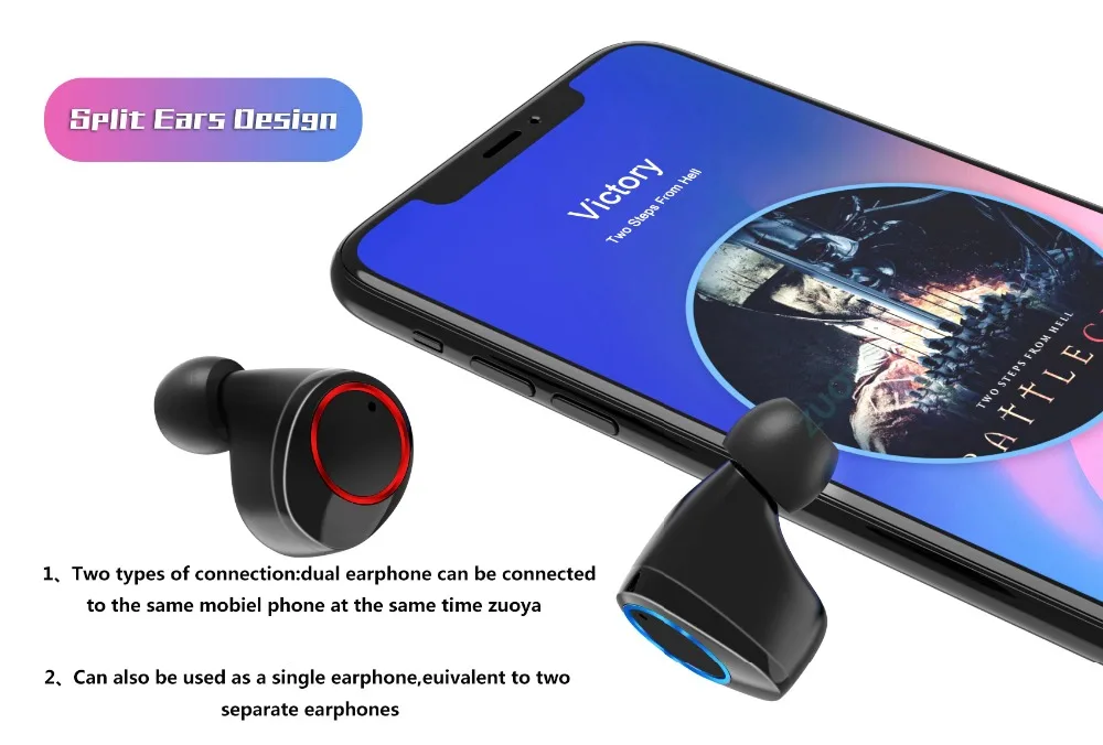 TWS Bluetooth с сенсорным управлением 5,0 водонепроницаемые IPX7 наушники истинные беспроводные наушники HD стерео беспроводные HiFi глубокие басы